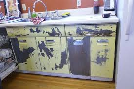 If the old paint is flaking off in places, the original finish did not adhere well to the wood surface. 48 Best Steel Metal Kitchen Cabinets Beautiful Photos Decor Home Ideas
