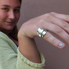 Spoon Ring, Sterling Silver, Whole Spoon Ring, Boho Ring, Silver Jewelry,  Unisex Ring, Ring for Him, Chunky Ring, Large Ring, Lostandforged