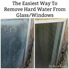Spray the solution on the glass, being sure to fully saturate any stubborn. The Easiest Way To Clean Hard Water Off Of Windows Glass Life Should Cost Less