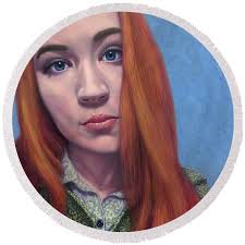 Snowflake in Red Ornament by James W Johnson