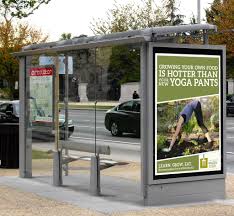 Seattle Tilth Bus Shelter Ad Mock Up Fabulosos Cadillacs Retoque Fotografico Mobiliario Urbano