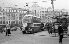 Larger Negative City Of Manchester Transport Leyland Titan Pd2 15 Ntf9 1950s Manchester Buses Manchester Uk City