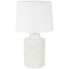 Made with faux silk stitching fabric. Hand Painted Grey Floral Table Lamp