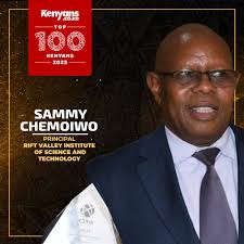Kenyans.co.ke в X: „Sammy Chemoiwo is a principal at the Rift Valley  Institute of Science and Technology (RVIST) In May 2023, he received a gold  medal in the leadership category for inclusivity.