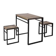 However, if you have a smaller space, do not worry. Fivegiven 3 Piece Dining Bistro Table Set Indoor Kitchen Pub Table Set For Small Spaces Sonoma Oak