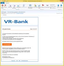 Die bank in ihrer nähe. Vr Bank Sicherheitsupdate Erforderlich Von Vr Bank Eg Bb Fuhrmann Online De Oder A Grunwald Online De Vorsicht E Mail