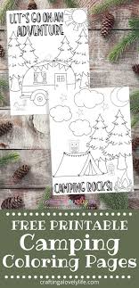 Check out our camper coloring page selection for the very best in unique or custom, handmade pieces from our coloring books shops. Camping Coloring Pages Free Printable Crafting A Lovely Life