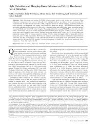 PDF) Light Detection and Ranging-Based Measures of Mixed Hardwood Forest  Structure