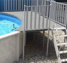 All packages include ground to deck ladder, fencing & safety ladder enclosure gate. Above Ground Pool Decks Teddy Bear Pools And Spas