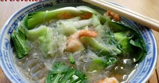 Soupe De Vermicelles Avec Pak Choi Et Crevettes Cuisine Chinoise Traditionnelle Recettes De Cuisine Cuisine Asiatique