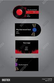 All business cards files are well organized, vector shapes, easy to customize color & edit text and 3.75×2.25 with trim & bleed area. Dj Business Cards Vector Photo Free Trial Bigstock