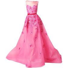 Abed Mahfouz Edited By Metalheavy Liked On Polyvore Featuring Dresses Gowns Pink Pink Dress Pink Bal Pink Evening Dress Pink Ball Gown Pink Evening Gowns