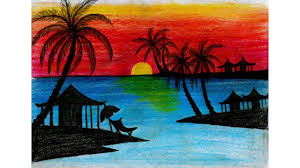 Fancy's art is the easiest art, painting and drawing learning channel.you could learn beginner to advance level drawing and painting with simple artistic tricks. Sunset Drawing Beginner Easy Oil Pastel Drawing Novocom Top