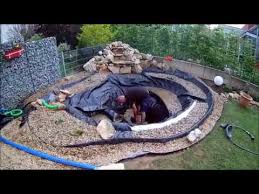 Kann ich im garten einen wasserfall selber bauen? Gartenteich Mit Bach Wasserfall Anlegen Bauen Hd Video Youtube