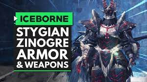 Monster Hunter World Iceborne | Stygian Zinogre Armor & Weapons Overview -  YouTube