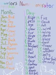 Warrior Cat Name Generator This Is Not Mine Warrior Cat Memes Warrior Cats Warrior Names