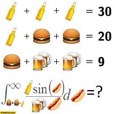 Picture puzzle helps exercising the brain and develop it to think logical and solve real world problems differenlty. Math Riddle To Solve Beer Burger Soda Calculate Starecat Com