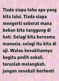 Walhal dia tak tahu apa yang kita lalui baru kita boleh buat semua tu baru boleh. Tiada Siapa Yang Tahu Inbox Screenshot Life