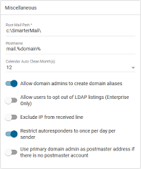 Manage Domain Defaults In Smartermail Smartermail Server Level Hostek Community