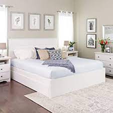 With three drawers on each side, there's room for everyone's stuff. Amazon Com Prepac Mate S Platform Storage Bed With 6 Drawers Queen White Furniture Decor