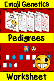 Pedigree worksheet key i ii 1 2 1 2 4 5 3 = huntington's disease 6 7 8 iii 1 2 3 4 5 1. Emoji Pedigree Worksheet Science Teaching Resources Middle School Science Teacher Middle School Science Resources