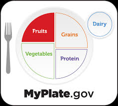 At least half of the recommended amount of fruit should come from whole fruit, rather than 100% fruit juice. Myplate Graphics Myplate