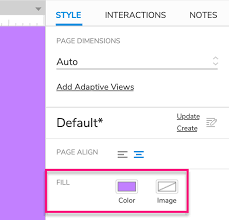 Choose the fill tab, and set the fill style to 100% and the foreground color. Styling Pages Axure Docs