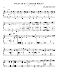 Digital sheet music buy and print instantly. Pirates Of The Caribbean Medley Sheet Music For Piano Solo Musescore Com