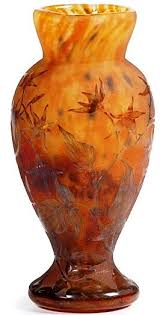 Daum Nancy Year 1895 1905 Glass Art Glass Vase