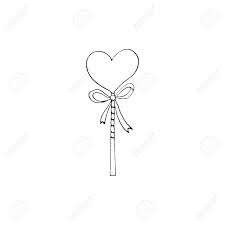 Maybe you would like to learn more about one of these? Contour Heart Shaped Lollipop Candy With Ribbon Coloring Page Stock Photo Picture And Royalty Free Image Image 140602313