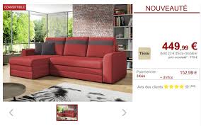 Profitez de prix ikea toute l'année ✅ faites il y a beaucoup de colis (9 au total), donc à la livraison, penser à bien contrôler le nombre et les numéros des colis : Canape D Angle Convertible Giany En Tissu Couleur Rouge Pas Cher Canape Vente Unique Iziva Com