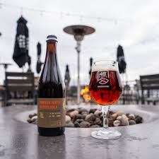 Smoked Maple Doppelbock is available now at our brewpubs. We crafted this  imperial German-style lager with maple syrup and a blend of mesquite,  beech, and cherry wood smoked malts to give it