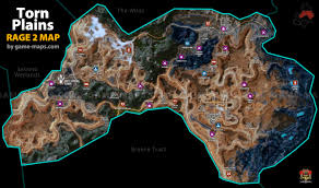 Rage 2 ark locations map. Torn Plains Rage 2 Map Game Maps Com