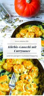 Kurbis Gnocchi Mit Curry Sauce Und Kurbiskern Topping Vegane Alternative Mini Me Rezept Kurbis Gnocchi Rezept Kurbis Gnocchi Curry