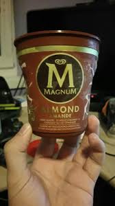 Neu 2017 langnese magnum becher white test von foodloaf : Magnum Mandel Eisbecher Variante Bisaboard