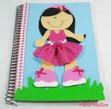 Capa De Caderno Em Eva Professora Capa De Caderno De Eva Para As Meninas Painel Criativo Capa De Caderno Cadernos Decorados Cadernos Fofos