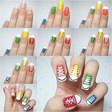 Find Domain Here Sneaker Nails Converse Nail Art Diy Nail Designs