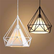 Whether you're looking for a low hanging chandelier, an intricately designed pendant lamp or a ceiling track of spotlights, you'll find plenty to choose from in our range. Modern Birdcage Metal Cage Minimalist Pyramid Pendant Light Hanging Ceiling Lamp Ac110v 220v E27 Xu Pendant Lights Aliexpress