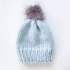 Looking for free hats knit patterns? Simple Chunky Wool Knit Hat Pattern Free Ashley Lillis