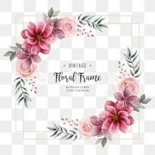 Wedding Watercolor Floral Flower Decoration Frame Background Pattern Flower Png Transparent Clipart Image And Psd File For Free Download In 2020 Flower Frame Watercolor Flower Background Flower Drawing