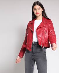 Maybe you would like to learn more about one of these? Veste Perfecto Faux Cuir Rouge 323285342a02 Pimkie