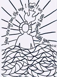 Gather Together In Church Coloring Google Search Jesus Baptism Craft Baptism Craft Preschool Bible