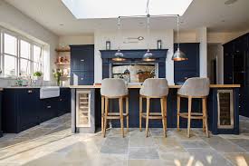 8 Bespoke Kitchen Project 23 Guildford Island In 2020 Kitchen Dining Living Kitchen Furniture Design Blue Kitchen Interior