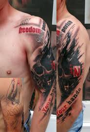 Coverup Idea Tribal Greg Michaeldabear Tattoo Scotland Aberdeen Trashpolka Trash Polka Tattoo Vorlagen Trash Polka Tattoo Ideen Manner Arm