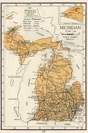 1928 Complete Atlas Vintage Map Pages Massachusetts On One Side And Michigan On The Other Side Vintage Map Map Vintage Maps