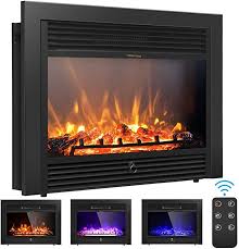 Is your existing fireplace collecting dust in your home because you barely use it? Amazon Com Giantex 28 5 Electric Fireplace Insert Recessed Mounted With 3 Color Flames Adjustab Fireplace Heater Electric Fireplace Insert Electric Fireplace