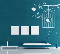 Bird Nest Wall Design For Teal Living Room Jpg 500 450 Room Wall Painting Bathroom Paint Design Wall Paint Designs