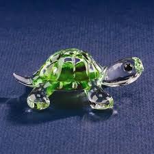 Small Turtle Glass 2 5 Figurine W Swarovski Elements Turtle Figurines Glass Figurines Turtle