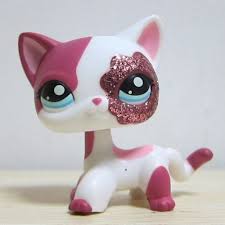 Bobble Head Figures Porncharoen Hasbro Littlest Pet Shop Collection Lps White Pink Standing Cat Sparkle Gl Little Pet Shop Toys Little Pets Littlest Pet Shop