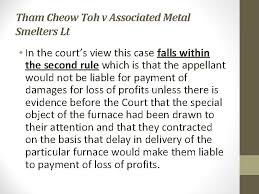 Tham cheow toh associated metal smelters ltd 4 plaintiff defendant. Damages For Breach Of Contract Intro Where A